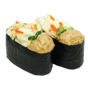 Crab & Crab Miso Gunkan – Genki Sushi Singapore